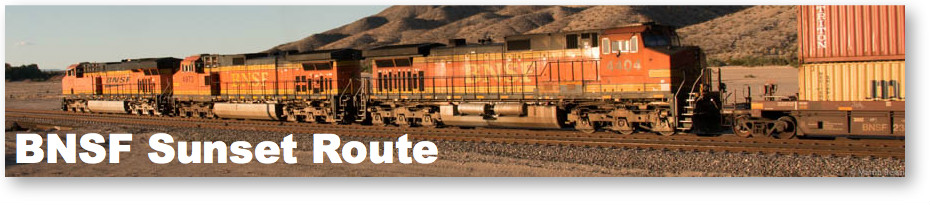 BNSF Sunset Route Tour Title